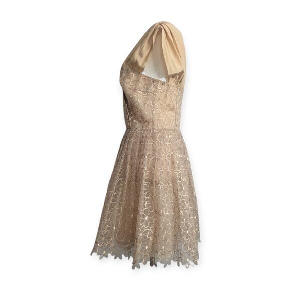 FROCK! Tracy Reese Picture Show Dress | US Size 6 | Latte Beiges | A-line silk - Picture 3 of 10